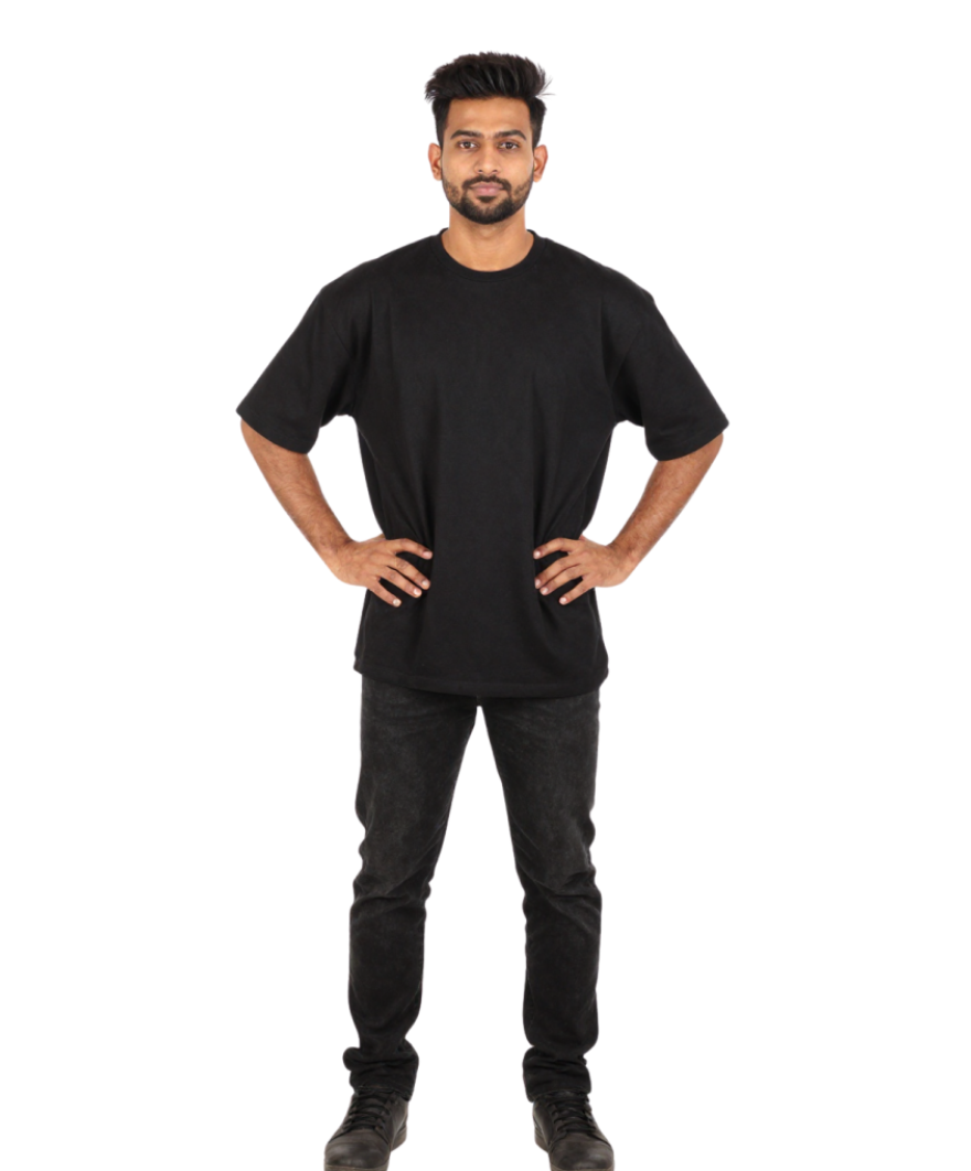 Custom Customized Unisex Oversized T-Shirt 240 GSM | 100% Cotton | Half Sleeve | Personalised Print printing in India