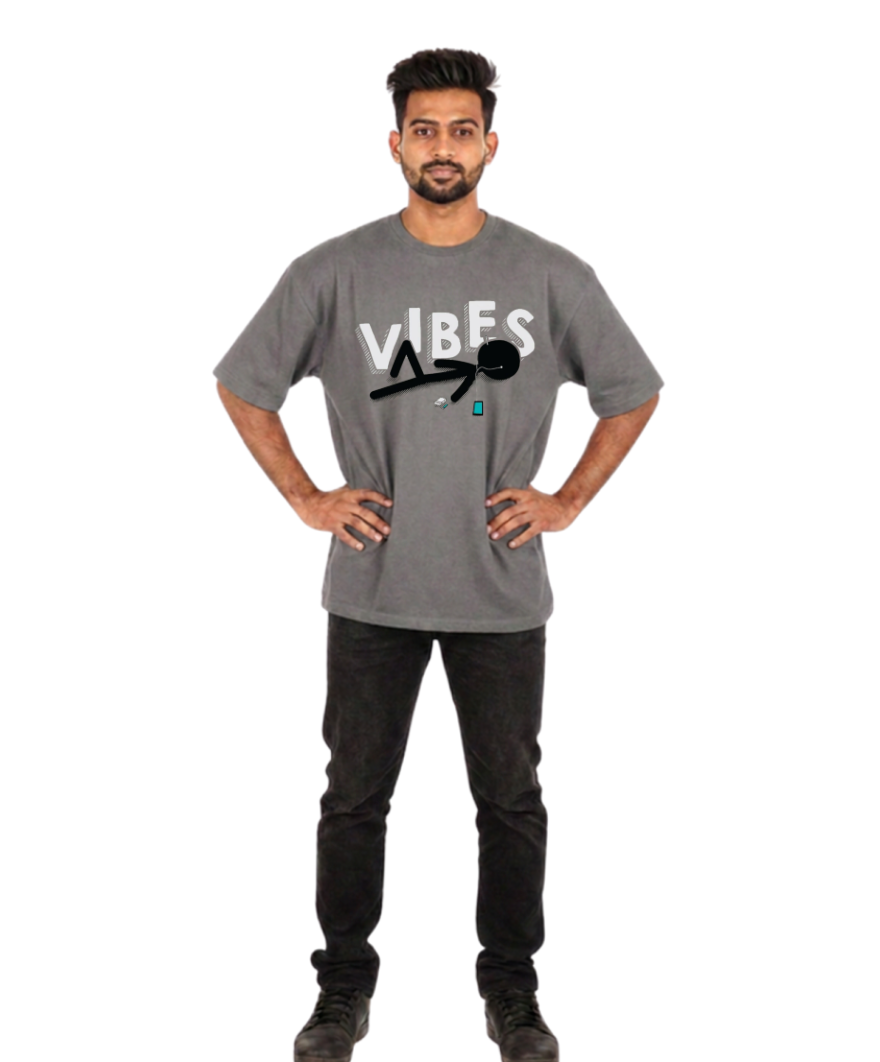 Custom Customized Unisex Oversized T-Shirt 240 GSM | 100% Cotton | Half Sleeve | Personalised Print print view 8
