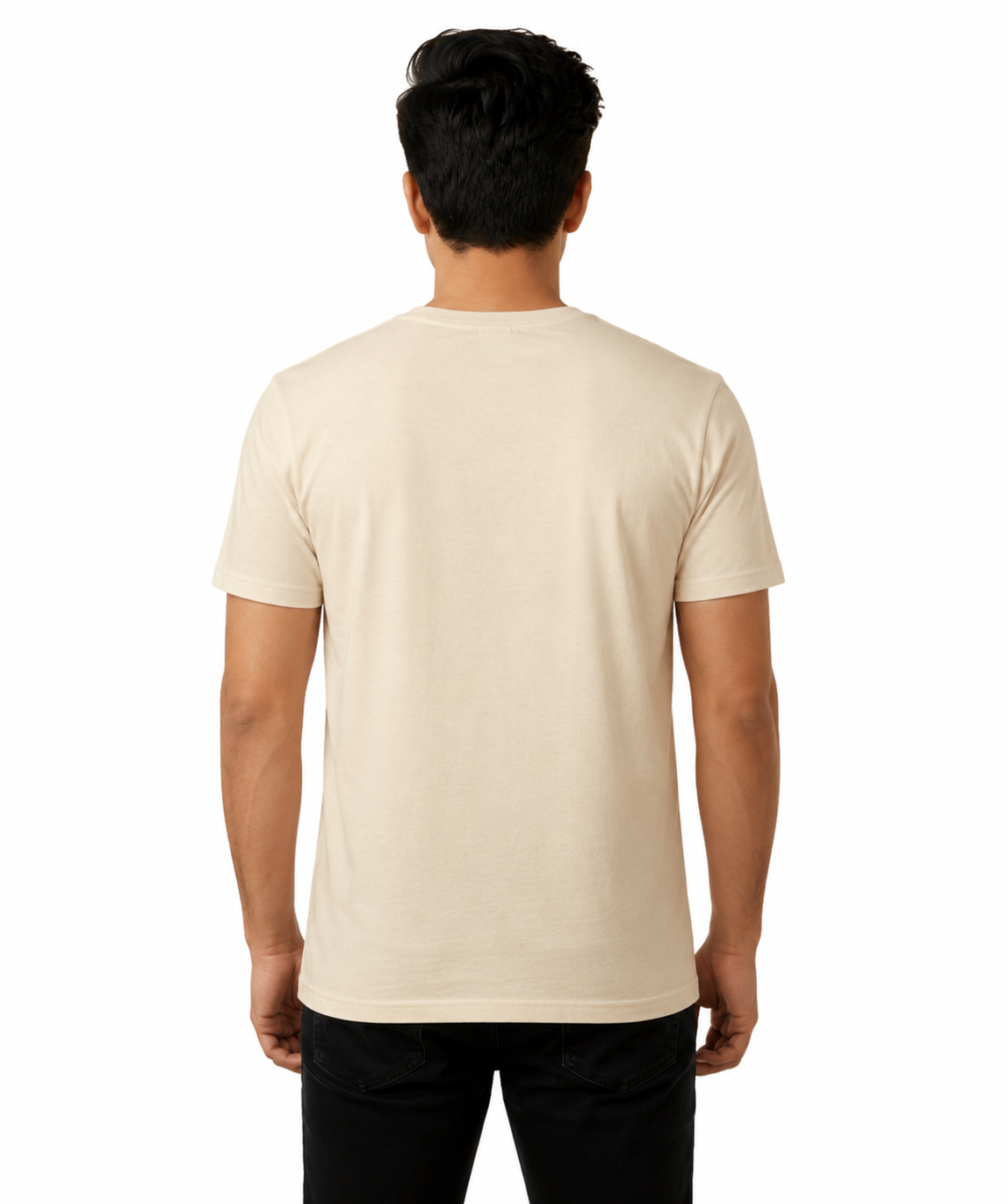Custom Customized Cotton T-Shirt for Men & Women | Regular Fit | Half Sleeve | DTF Printed | Sizes S to XXXL print view 5